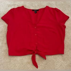 Forever 21 - Red Crop Top - Size Medium